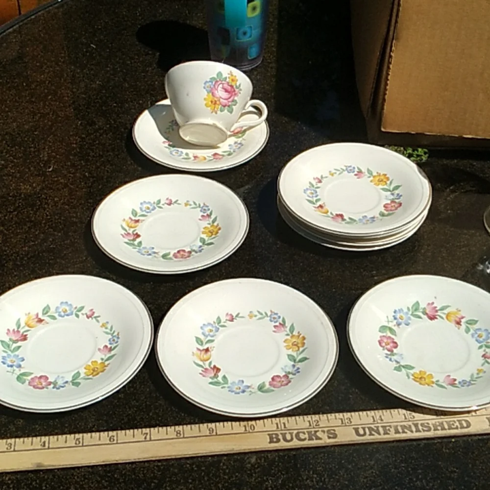 ❣️ COMING 🔜  Edwin Knowles Bowls Saucers Lot of SIX VINTAGE BEAUTIES   VNPLVC